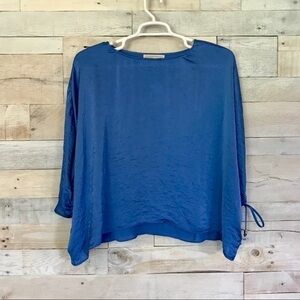 NEW Michael Kors Blue Kimono Sleeve Blouse XS
